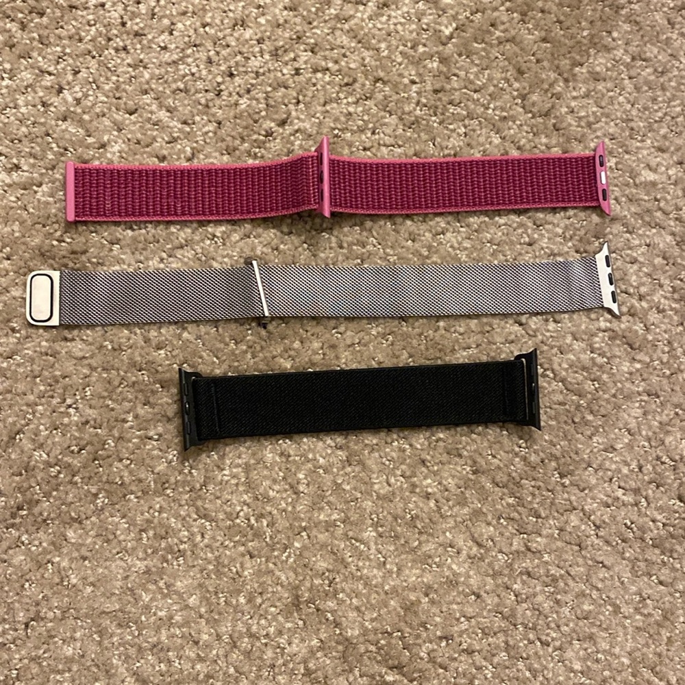 Set of three Apple Watch bands